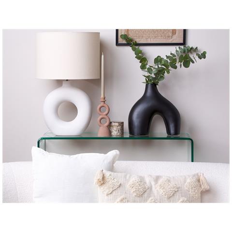 Vaso Da Fiori Lamia Realizzato A Mano Ceramica Nero - Foto 1