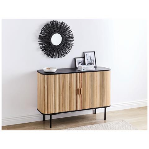 Armadio Lindon Legno Di Paulownia Marrone/nero - Foto 6