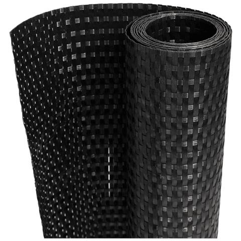 Paravento Da Balcone Nero 600x80 Cm In Polyrattan - Foto 1