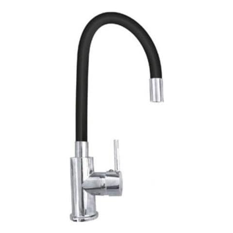 Miscelatore Canna Alta Flessibile Rubinetto Monocomando Cucina Nero 1987-1 - Foto 1