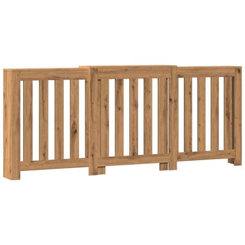 Copertura Termosifone Rovere Artigianale 205x21,5x83,5 Cm Legno - Foto 1