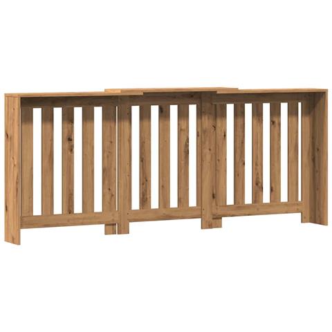 Copertura Termosifone Rovere Artigianale 205x21,5x83,5 Cm Legno - Foto 10