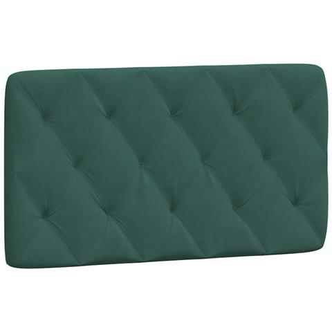 Cuscino Testiera Verde Scuro 100 Cm In Velluto - Foto 2
