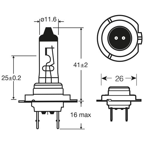 Lampadina Long Life 12v 55w H7 - Foto 2