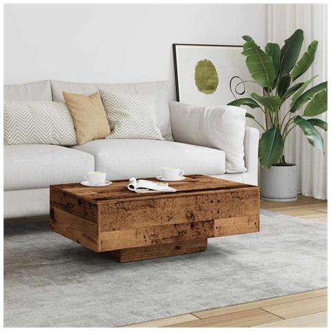 Tavolino Da Salotto Legno Antico 85x55x31 Cm Legno Multistrato - Foto 3