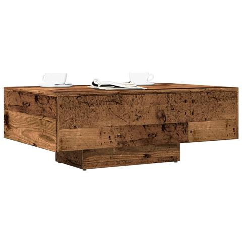 Tavolino Da Salotto Legno Antico 85x55x31 Cm Legno Multistrato - Foto 1