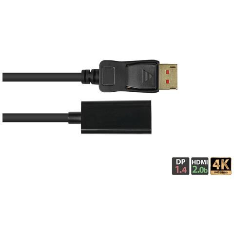 DP-AD09 cavo e adattatore video 0,2 m DisplayPort HDMI Nero - Foto 3