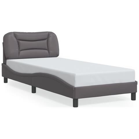 Giroletto Senza Materasso Hvar Crema 90x190 Cm In Similpelle - Foto 1