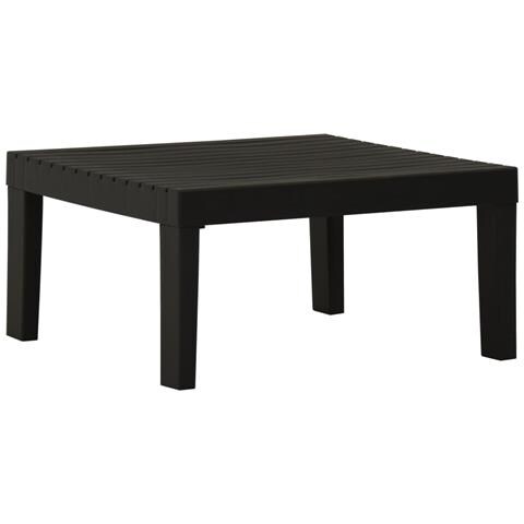 Lusso Casadino - Tavolino Da Salotto Per Giardino In Plastica Grigio - Foto 2