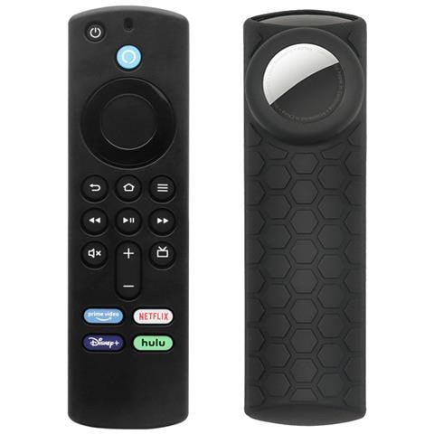 Custodia Protettiva Per Telecomando Fire Tv Stick 2024alexa Di Terza Generazione Airtag Black - Foto 1