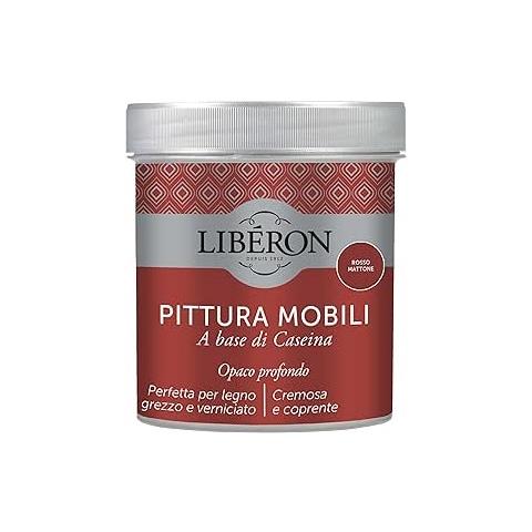 Pittura Mobili A Base Di Caseinaopaco Profondo Rosso Mattone 500ml - Foto 1