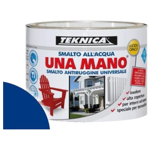 Unamano Smalto All'acqua 125ml Blu Lucido - Foto 1