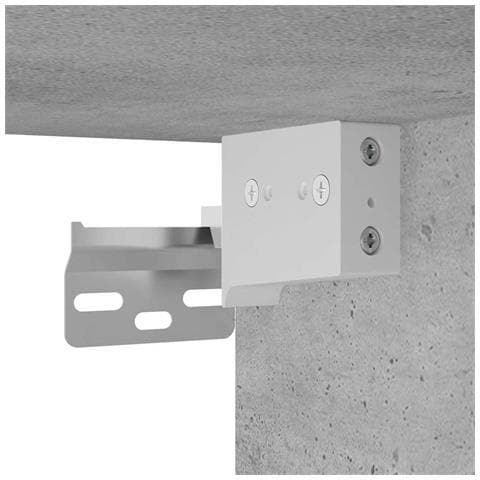 Set Mobili da Bagno 2 pz Grigio Cemento in Legno Multistrato - Foto 9