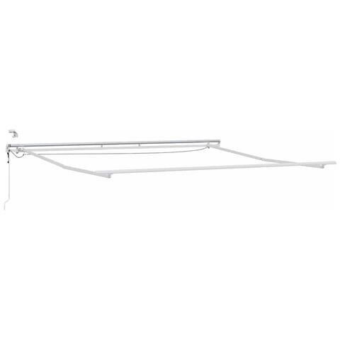 Tenda da Sole con Bianco 4,5 × 3,5 m Metallo - Foto 1