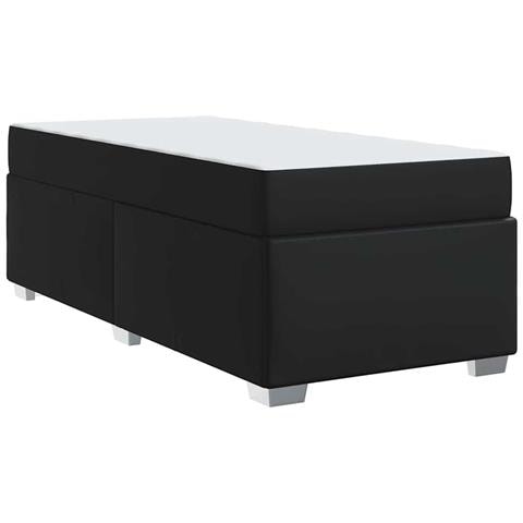 Struttura del letto Nero 90 x 190 cm Pelle sintetica - Foto 9