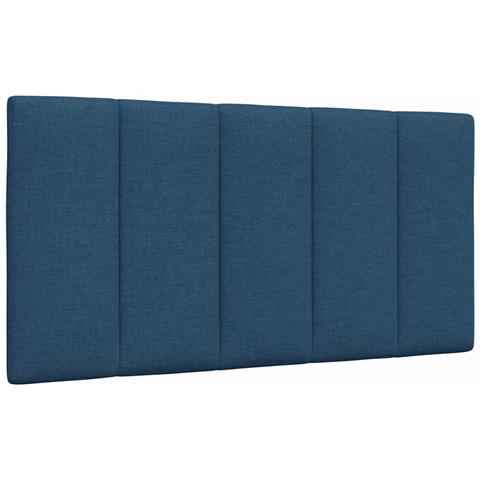 Cuscino Testiera Blu 100 cm in Tessuto - Foto 1