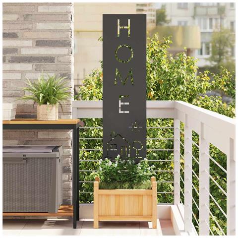 Schermo per privacy in giardino Traforo Nero 32 x 140 cm - Foto 2