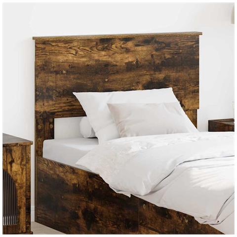 Testiera con testiera Rovere fumé 75 cm Legno multistrato - Foto 2