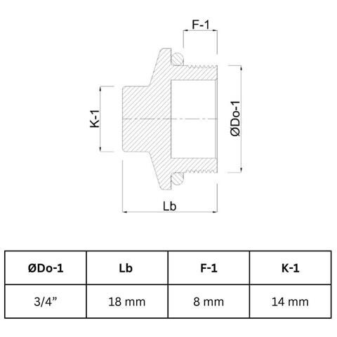 Tappo In Ottone Filettato 3/4   Raccordi Idraulici Per Riscaldamento - Foto 2