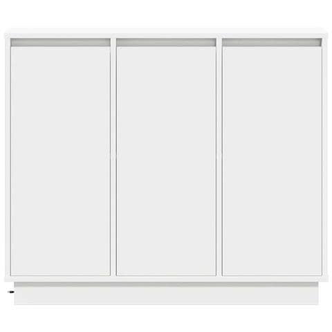 Madia LED Bianco 90 x 32 x 75 cm Legno multistrato - Foto 9