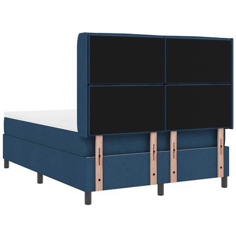 Letto a molle con materasso Blu 140 x 200 cm Tessuto - Foto 9