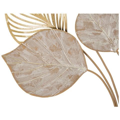 Decorazione In Metallo 3d Foglia 38-multicolore-metallo-63x4x85 Cm - Foto 2