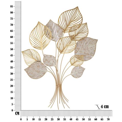Decorazione In Metallo 3d Foglia 38-multicolore-metallo-63x4x85 Cm - Foto 6