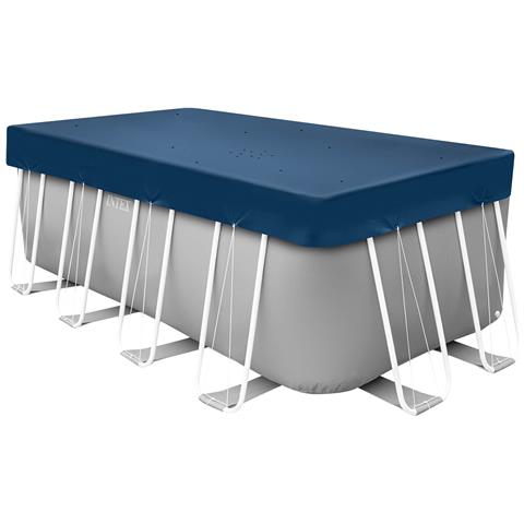 Copertura per piscina 400 x 200 cm Rettangolare PVC e PET - Foto 5