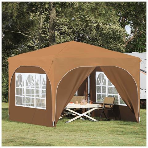 Tenda per feste a pop-up 290 x 290 x 245 cm Beige - Foto 2