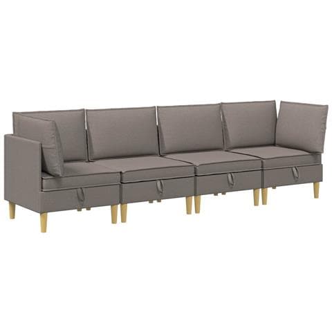 Set di divani modulari con spazio di archiviazione 4 pcs - Foto 1