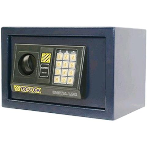 Cassaforte con chiave in acciaio 2 catenacci in acciaio 19x35x25 cm - Foto 2