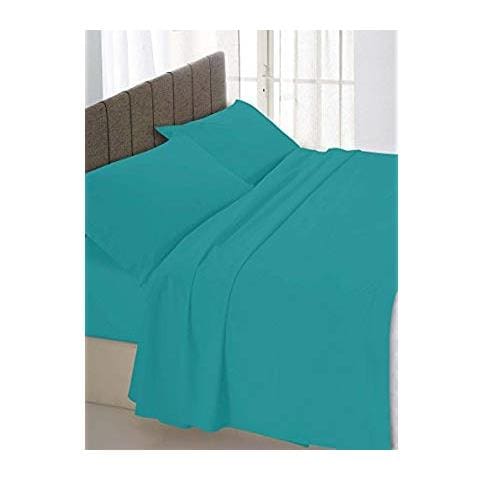 Lenzuolo Sotto Con Angoli, Matrimoniale, Cotone, 170 X 200 Cm, Verde - Foto 2