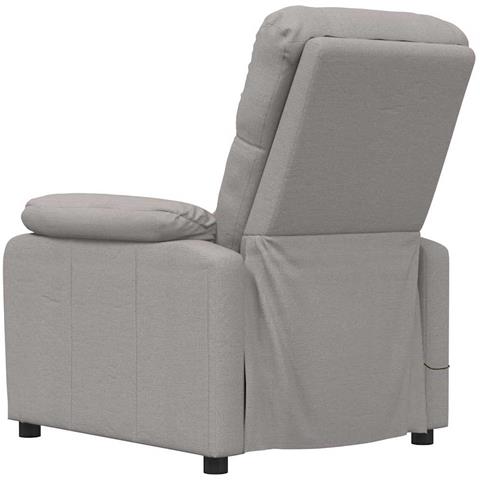 Poltrona Massaggiante Tortora in Tessuto - Foto 7