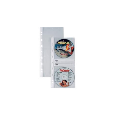 10 Buste Forate Atla Cd2 12,5x30cm Per 2cd / dvd - Foto 1