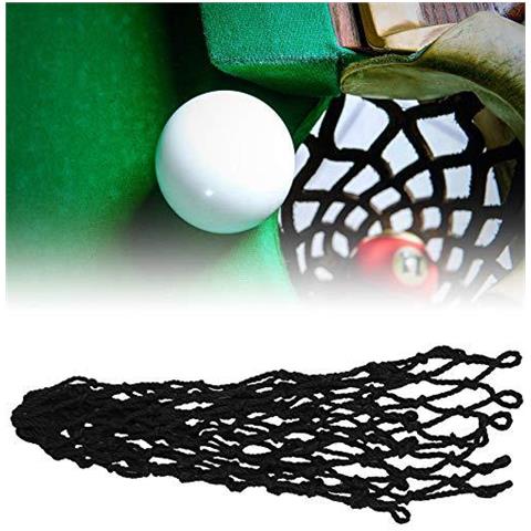 Biliardo Ping-pocket Cotone Filo Mesh Bag Biliardo 6pcs Set Per Biliardo Snooker (nero) - Foto 4