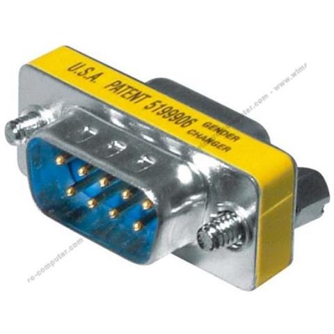50412 9pin D-Sub plug 9pin D-Sub socket Cromo cavo di interfaccia e adattatore - Foto 1