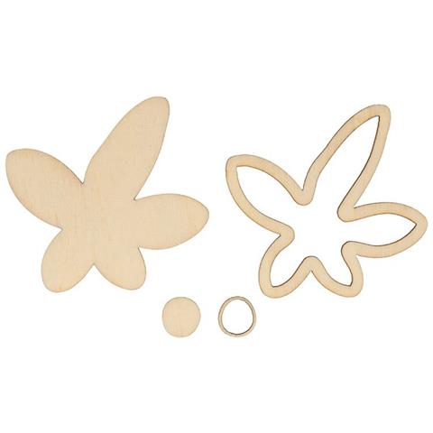 Decorazione In Legno 36 Fiori - Foto 1