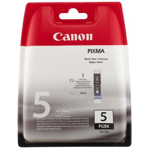 Canon Pgi-5bk Cartuccia D'inchiostro 1 Pz Originale Resa Standard Nero - Foto 3