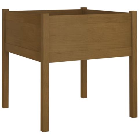 Fioriera Da Giardino Miele 70x70x70 Cm In Massello Di Pino - Foto 2