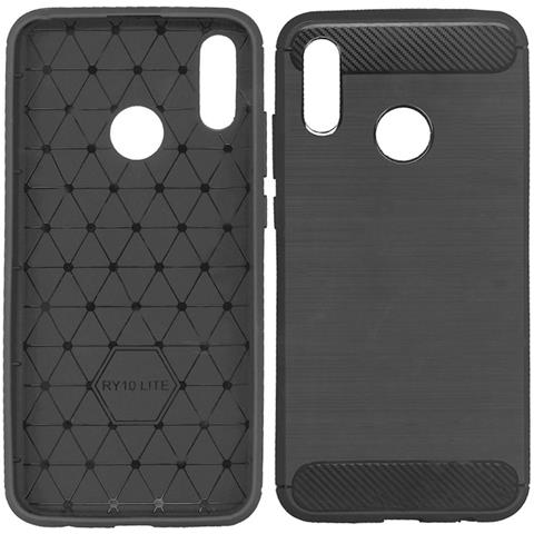 Custodia B-case Tpu Silicone Cover Case Per Huawei P Smart (2019) Carbon Metal Black - Foto 1