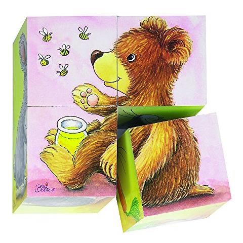 Puzzle Cube Animali Giovani (4 Pezzi) - Foto 1