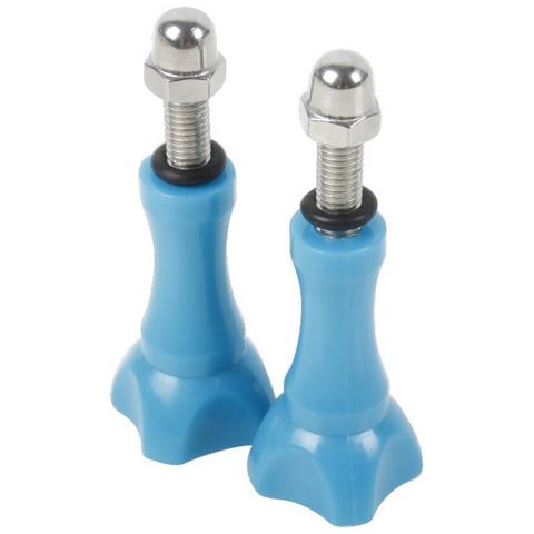 Set 2pz Vite Con Bullone A Pomello Hr171 Blu Per Gopro Hd Hero - Nylox - Action Cam - Foto 2