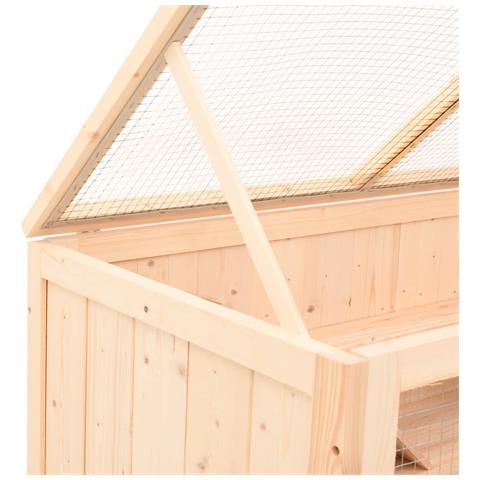 Gabbia Per Criceti 104x52x54 Cm In Legno Massello Di Abete - Foto 8