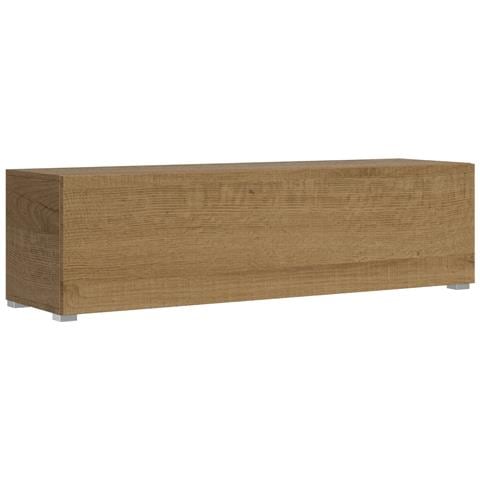 Base Tv Ribalta Con Passa Cavi L.153,6 H.40 P.39,2 Con Piedini Quercia Natura - Foto 4