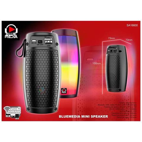 Altoparlante Bluetooth Reig Usb 5 W 16 X 8,2 X 8,2 Cm - Foto 2