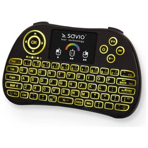 KW-03 tastiera Universale RF Wireless QWERTY Inglese Nero - Foto 2
