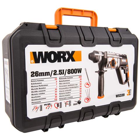 WX339 trapano 1050 Giri /min SDS-plus 3,3 kg Nero, Arancione, Bianco - Foto 6