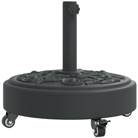 Base per Ombrellone con Ruote per Pali Ø38/48 mm 27 kg Rotonda - Foto 1