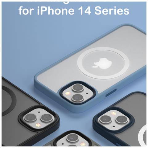 Cover Magnetica Pino Apple Magsafe per iPhone 14 Pro Grigia - Foto 1