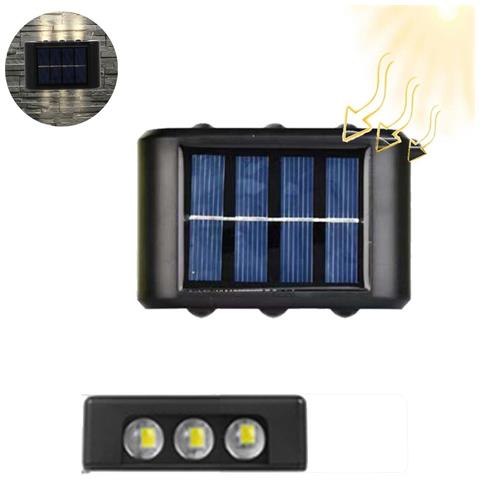 Applique Lampada 12 Led Muro Parete Solare Ip65 Bidirezionale Giardino Te-b0567 - Foto 1